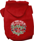 Load image into Gallery viewer, Christmas Pet Hoodie Screen Printed, "Furry & Bright"
