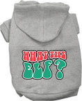Load image into Gallery viewer, Christmas Pet Hoodie Screen Printed, "What The Elf"
