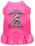 Load image into Gallery viewer, Christmas Pet Dress "I Want A Hippopotamus For Christmas"
