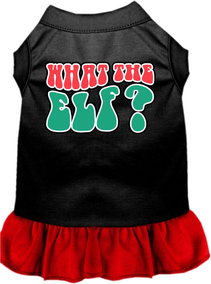 Christmas Pet Dress "What The Elf"