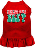 Load image into Gallery viewer, Christmas Pet Dress "What The Elf"
