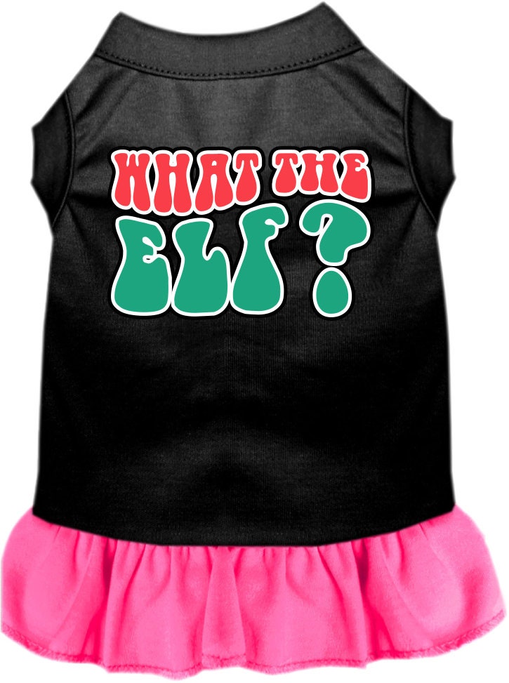 Christmas Pet Dress "What The Elf"