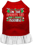 Load image into Gallery viewer, Christmas Pet Dress "On The Naughty List And I Regret Nothing"

