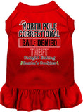 Load image into Gallery viewer, Christmas Pet Dress "North Pole Correctional"
