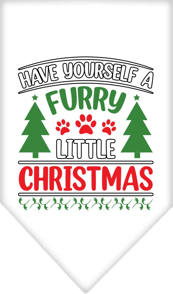 Christmas Pet and Dog Bandana, "Have Yourself A Furry Little Christmas"