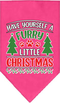 Load image into Gallery viewer, Christmas Pet and Dog Bandana, "Have Yourself A Furry Little Christmas"

