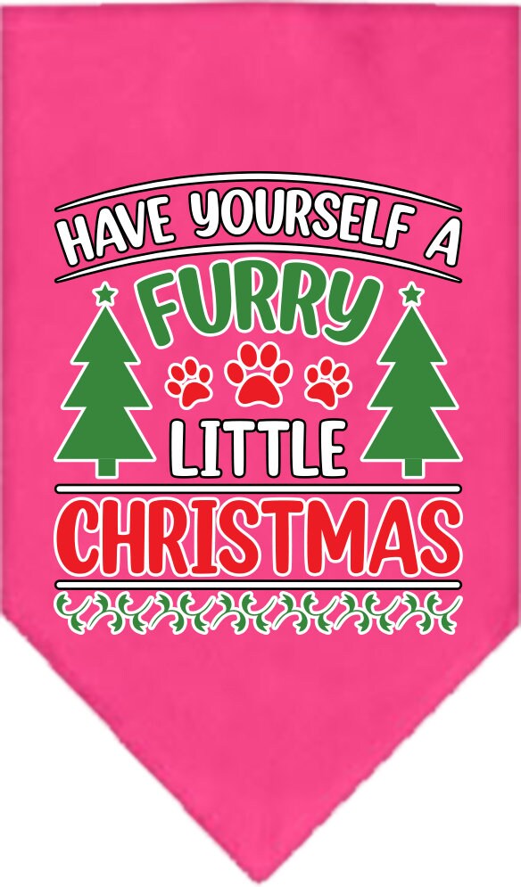Christmas Pet and Dog Bandana, "Have Yourself A Furry Little Christmas"