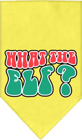 Load image into Gallery viewer, Christmas Pet and Dog Bandana Screen Printed, "What The Elf"
