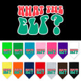 Load image into Gallery viewer, Christmas Pet and Dog Bandana Screen Printed, "What The Elf"
