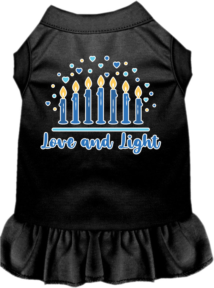 Hanukkah Pet Dress "Love and Light"