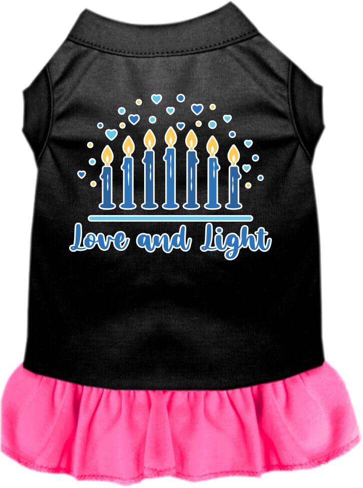 Hanukkah Pet Dress "Love and Light"