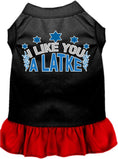 Load image into Gallery viewer, Hanukkah Pet Dress "I Like You A Latke"
