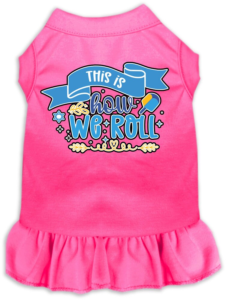 Hanukkah Pet Dress "This Is How We Roll"