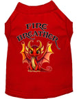 Load image into Gallery viewer, Pet Dog & Cat Shirt Screen Printed, "Fire Breather Dragon"
