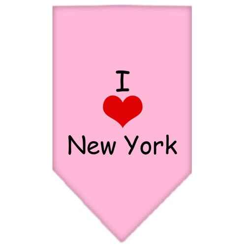 Pet and Dog Bandana Screen Printed, "I Heart NY"
