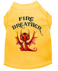 Load image into Gallery viewer, Pet Dog & Cat Shirt Screen Printed, "Fire Breather Dragon"
