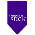 Load image into Gallery viewer, Halloween Pet and Dog Bandana Screen Printed, "Vampires Suck"
