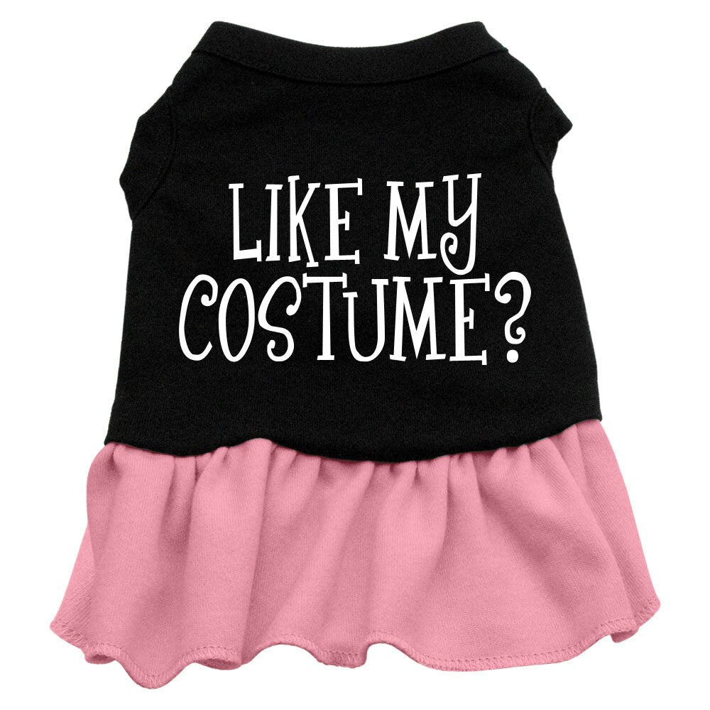 Halloween Pet Dress Screen Printed, "Like My Costume"