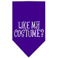Load image into Gallery viewer, Halloween Pet and Dog Bandana Screen Printed, "Like My Costume?"
