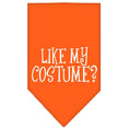 Load image into Gallery viewer, Halloween Pet and Dog Bandana Screen Printed, "Like My Costume?"
