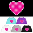 Load image into Gallery viewer, Pet Shirt "Pink Swiss Dot Heart"
