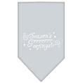 Load image into Gallery viewer, Christmas Pet and Dog Bandana Screen Printed, "Season's Greetings"
