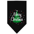 Load image into Gallery viewer, Christmas Dog Bandana, "Scribble Merry Christmas"
