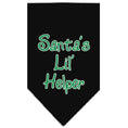 Load image into Gallery viewer, Christmas Pet and Dog Bandana Screen Printed, "Santa's Lil Helper"
