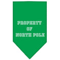 Load image into Gallery viewer, Christmas Pet and Dog Bandana Screen Printed, "Property Of North Pole"
