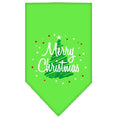 Load image into Gallery viewer, Christmas Dog Bandana, "Scribble Merry Christmas"
