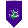 Load image into Gallery viewer, Christmas Dog Bandana, "Scribble Merry Christmas"
