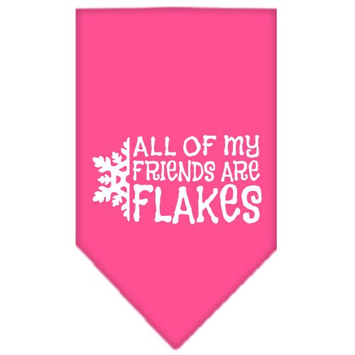 Christmas Pet and Dog Bandana, "All Of My Friends Are Flakes"