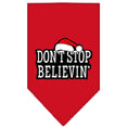 Load image into Gallery viewer, Christmas Pet and Dog Bandana Screen Printed, "Don't Stop Believin'"
