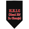 Load image into Gallery viewer, Christmas Pet and Dog Bandana Screen Printed, "Head Elf In Charge"
