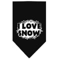 Load image into Gallery viewer, Christmas Pet and Dog Bandana Screen Printed, "I Love Snow"
