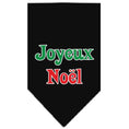 Load image into Gallery viewer, Christmas Pet and Dog Bandana Screen Printed, "Joyeux Noel"
