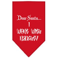 Load image into Gallery viewer, Christmas Pet and Dog Bandana, "Dear Santa... I Went With Naughty"
