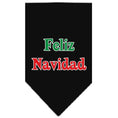 Load image into Gallery viewer, Christmas Pet and Dog Bandana Screen Printed, "Feliz Navidad"
