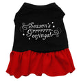 Load image into Gallery viewer, Christmas Pet Dress Screen Printed, "Season's Greetings"
