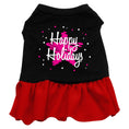 Load image into Gallery viewer, Christmas Pet Dress "Scribble Happy Holidays"
