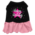 Load image into Gallery viewer, Christmas Pet Dress "Scribble Happy Holidays"
