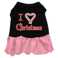 Load image into Gallery viewer, Christmas Pet Dress Screen Printed, "I Love Christmas"
