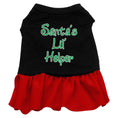 Load image into Gallery viewer, Christmas Pet Dress Screen Printed, "Santa's Lil Helper"

