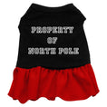 Load image into Gallery viewer, Christmas Pet Dress Screen Printed, "Property Of North Pole"
