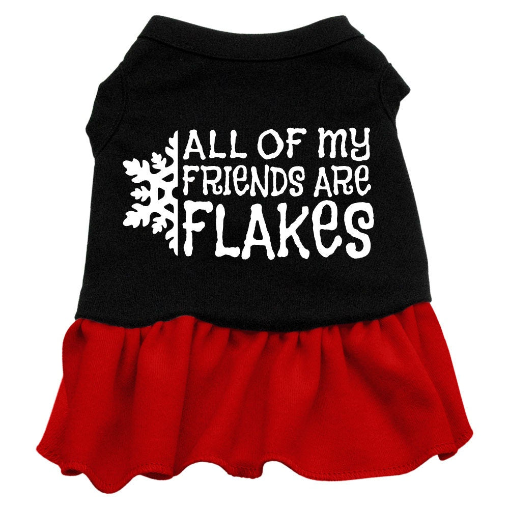 Christmas Pet Dress "All Of My Friends Are Flakes"