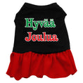 Load image into Gallery viewer, Christmas Pet Dress Screen Printed, "Hyvaa Joulua"
