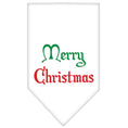 Load image into Gallery viewer, Christmas Pet and Dog Bandana Screen Printed, "Merry Christmas"
