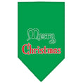 Load image into Gallery viewer, Christmas Pet and Dog Bandana Screen Printed, "Merry Christmas"

