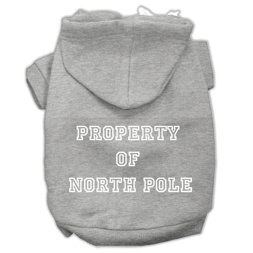 Christmas Pet Hoodie "Property of North Pole"