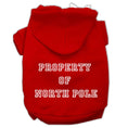 Load image into Gallery viewer, Christmas Pet Hoodie "Property of North Pole"
